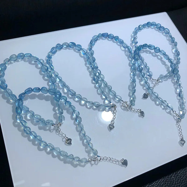 Blue Aquamarine Bracelet-ToShay.org