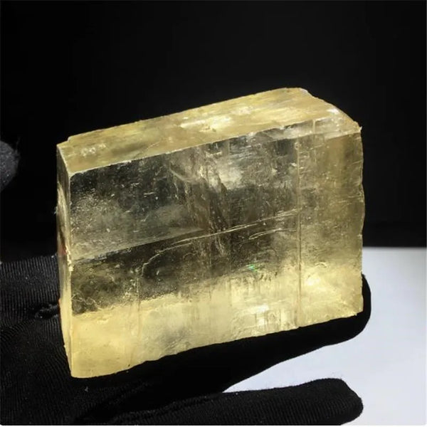 Yellow Optical Calcite Block-ToShay.org