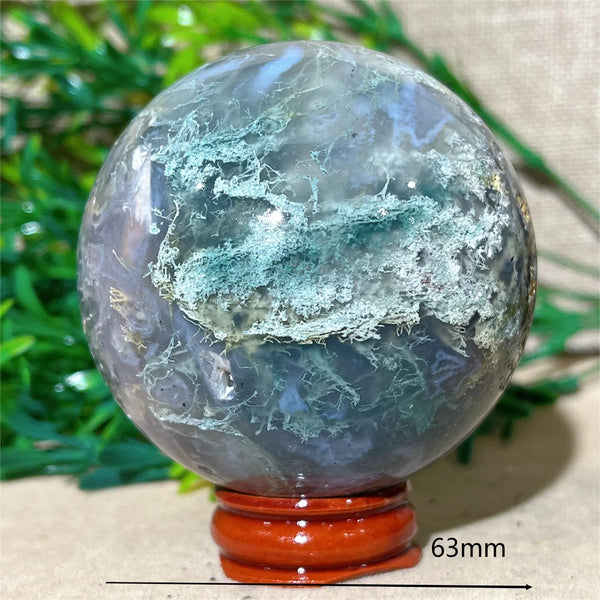 Green Moss Agate Ball-ToShay.org