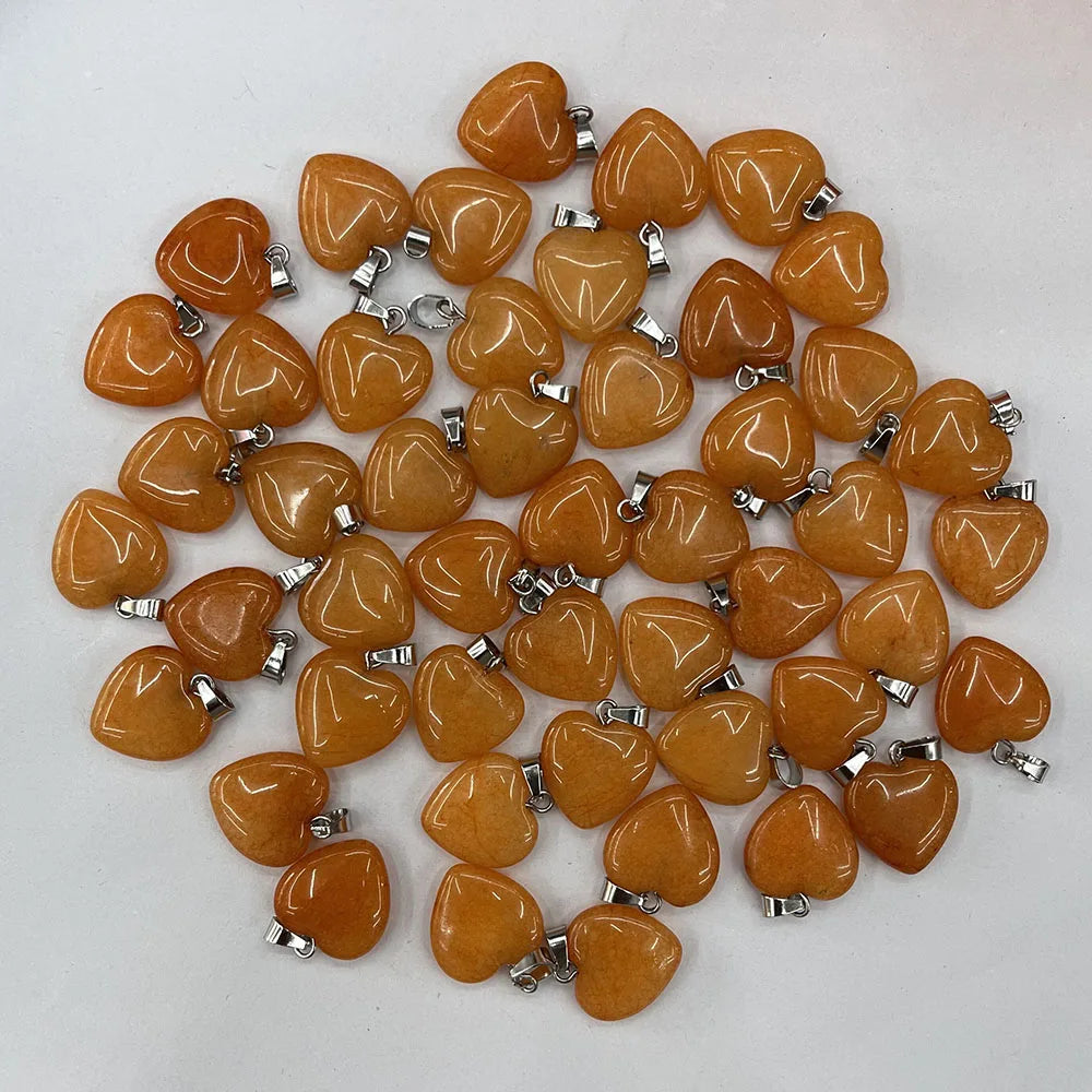 Mixed Crystal Heart Pendants-ToShay.org