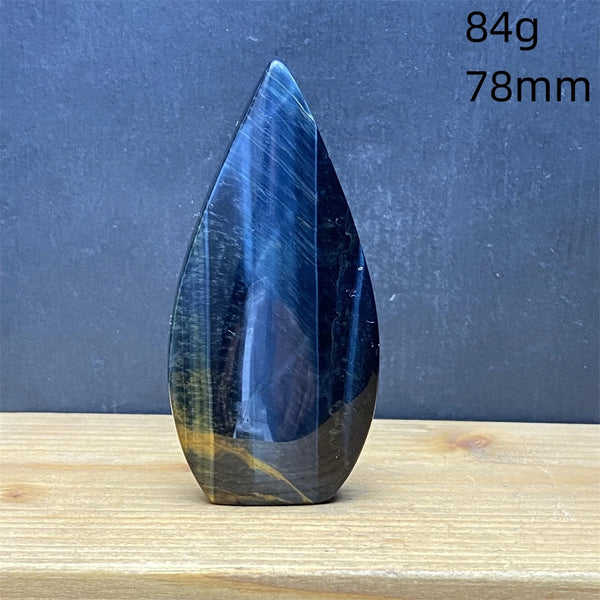 Blue Tiger Eye Stone Flame-ToShay.org