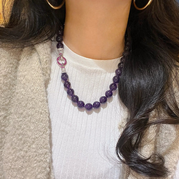 Purple Amethyst Bracelet-ToShay.org