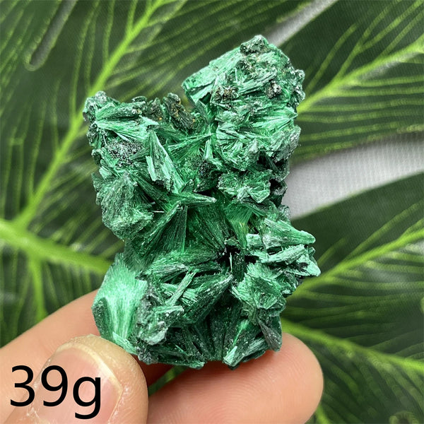Green Malachite Silk Luster Crystal-ToShay.org