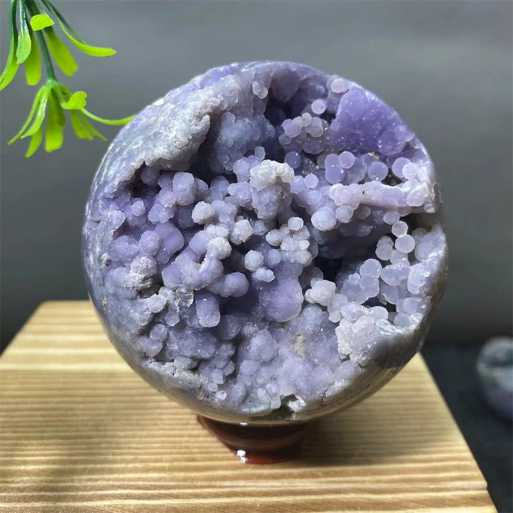 Purple Grape Agate Ball-ToShay.org