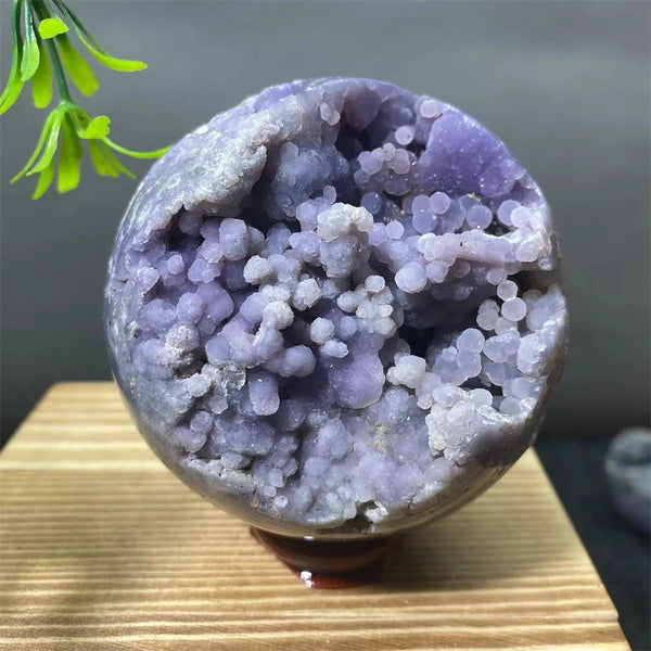 Purple Grape Agate Ball-ToShay.org
