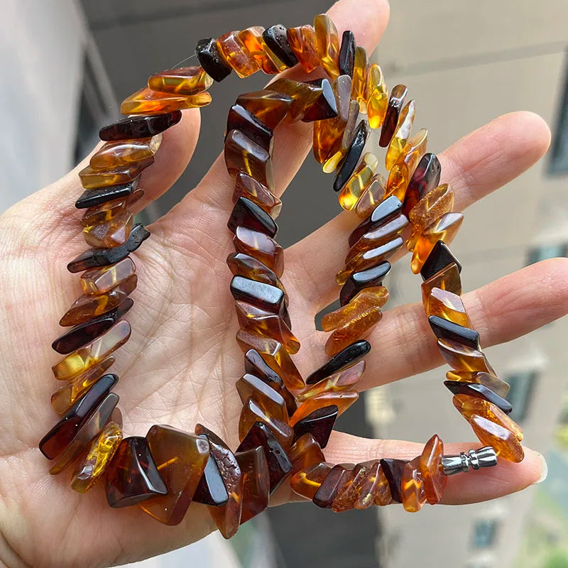 Yellow Amber Necklace-ToShay.org