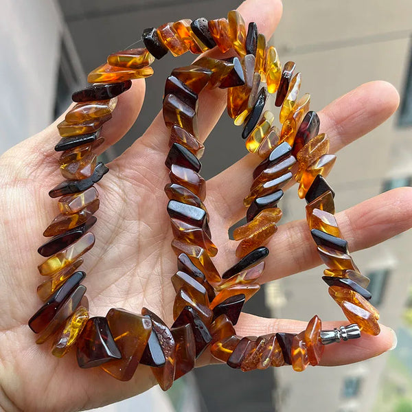 Yellow Amber Necklace-ToShay.org