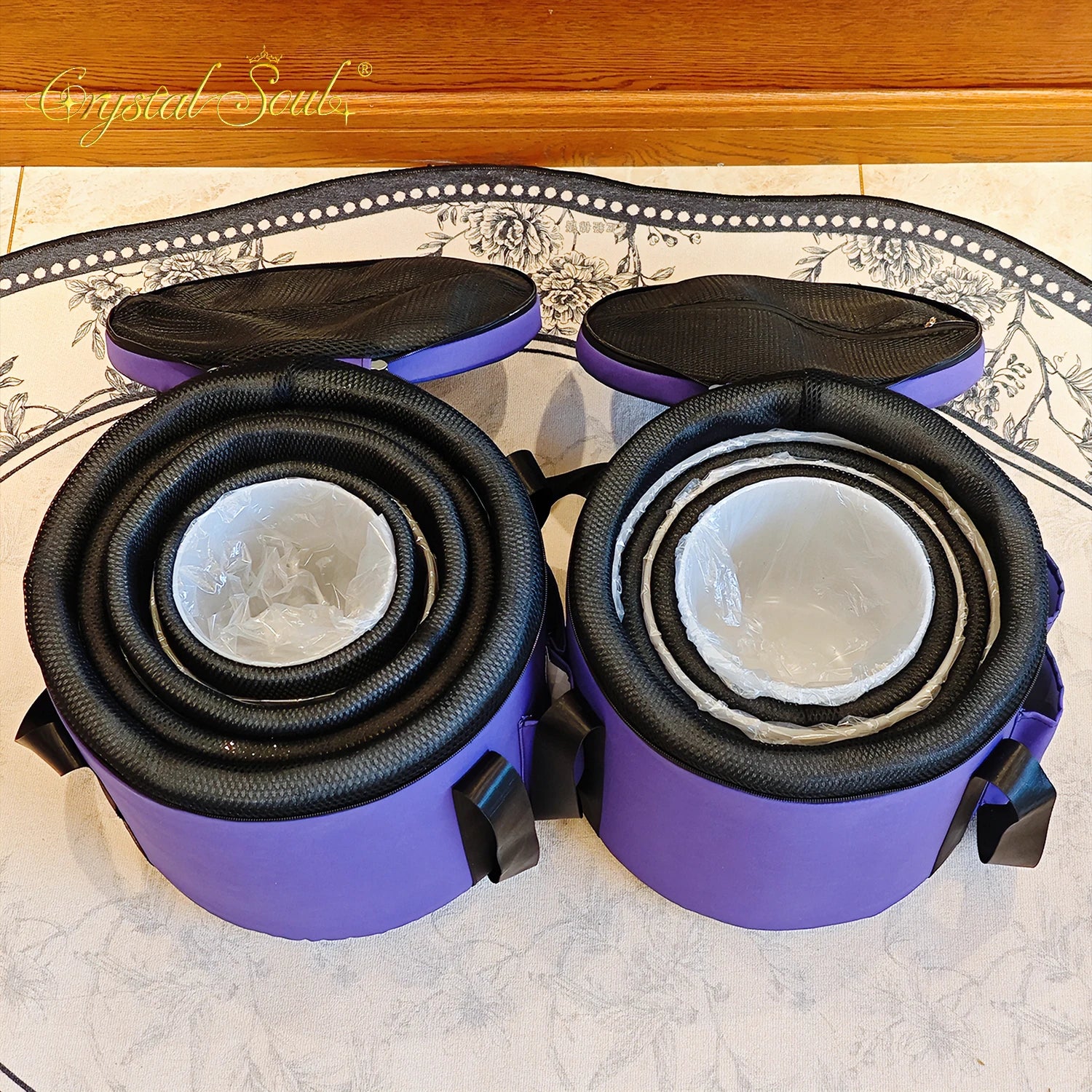 White Frosted Crystal Singing Bowls-ToShay.org