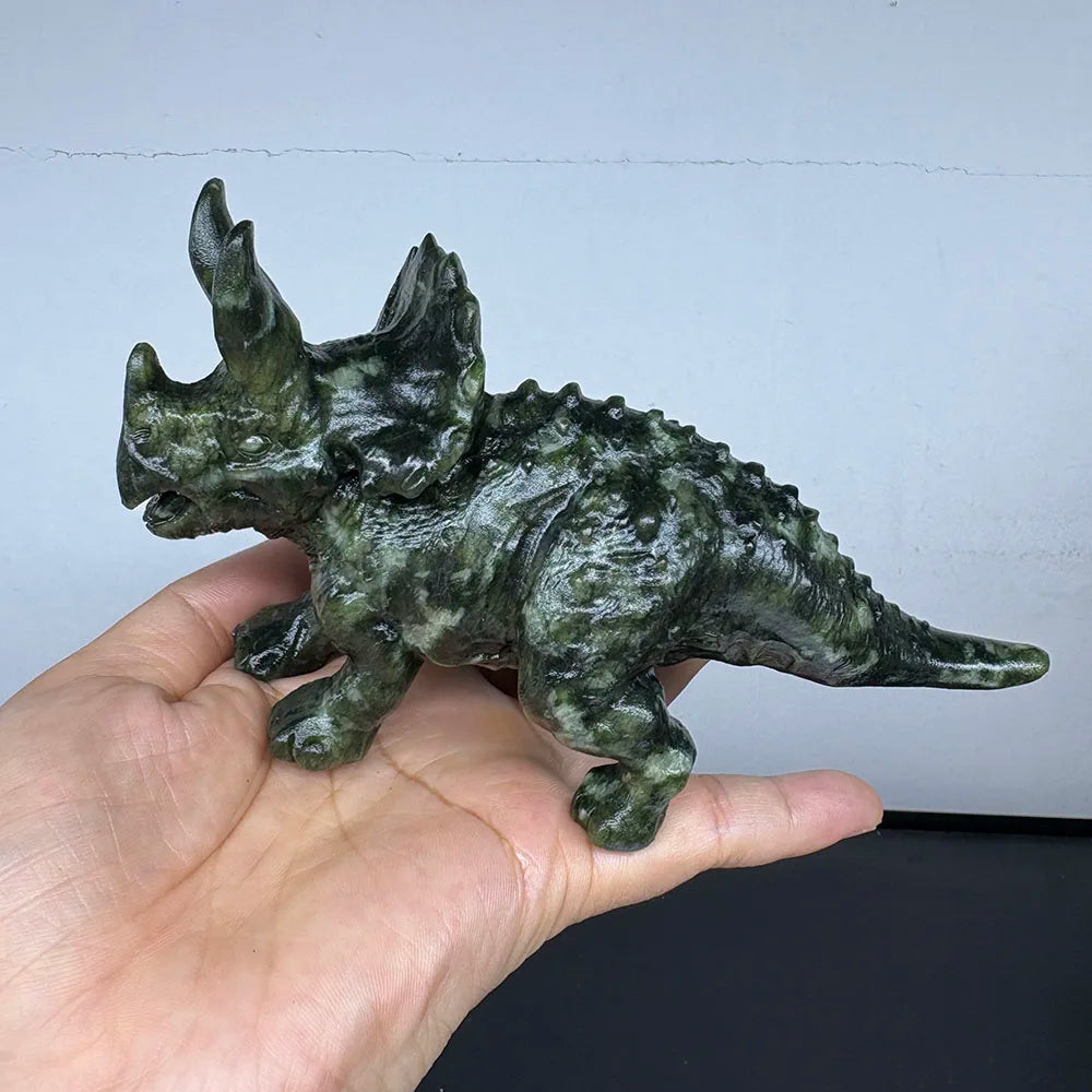 Green Jade Triceratops-ToShay.org