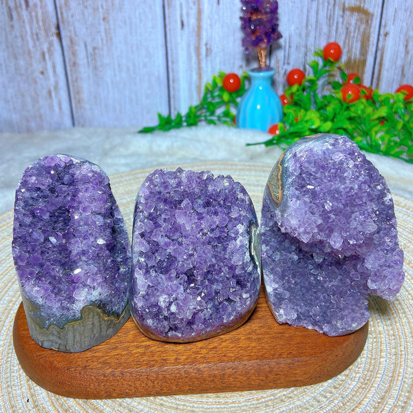 Purple Amethyst Cluster Geode-ToShay.org