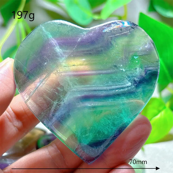Rainbow Fluorite Heart-ToShay.org