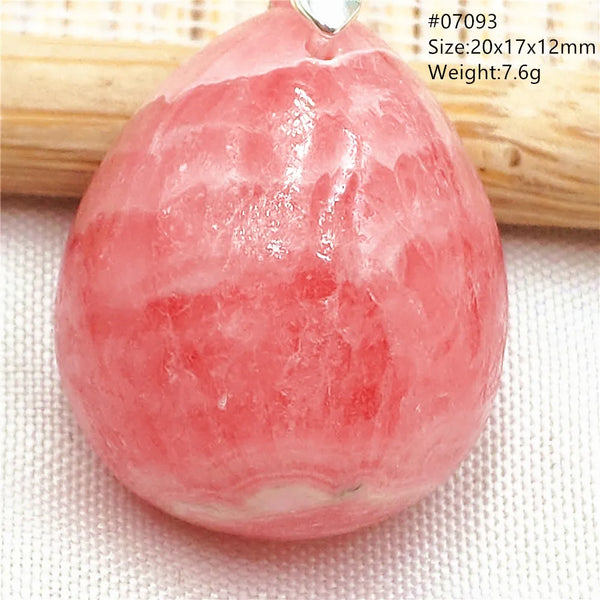 Red Rhodochrosite Pendant-ToShay.org