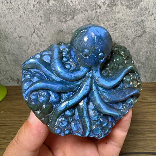 Blue Labradorite Octopus-ToShay.org