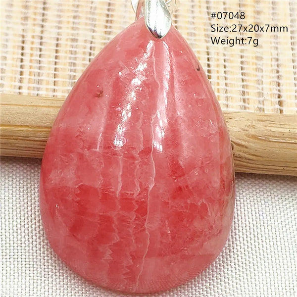 Red Rhodochrosite Pendant-ToShay.org