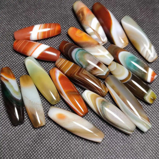 Mixed Onyx Dzi Beads-ToShay.org