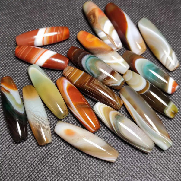 Mixed Onyx Dzi Beads-ToShay.org