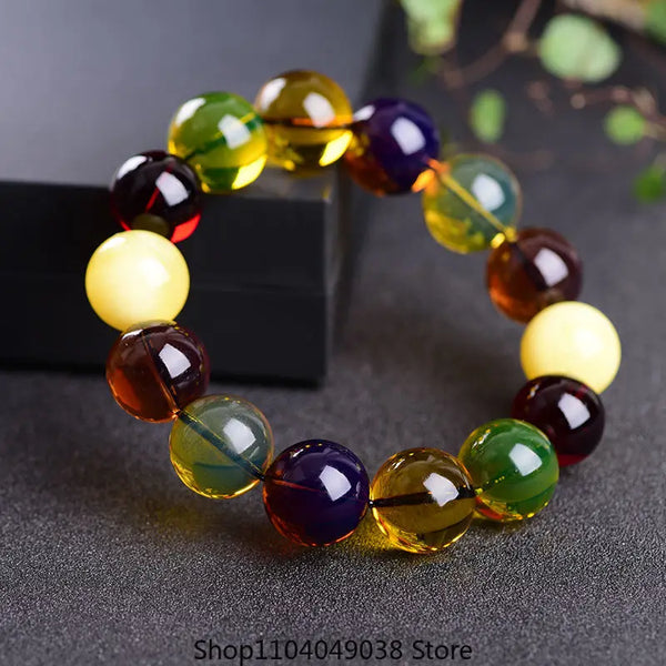 Mixed Amber Bead Bracelet-ToShay.org