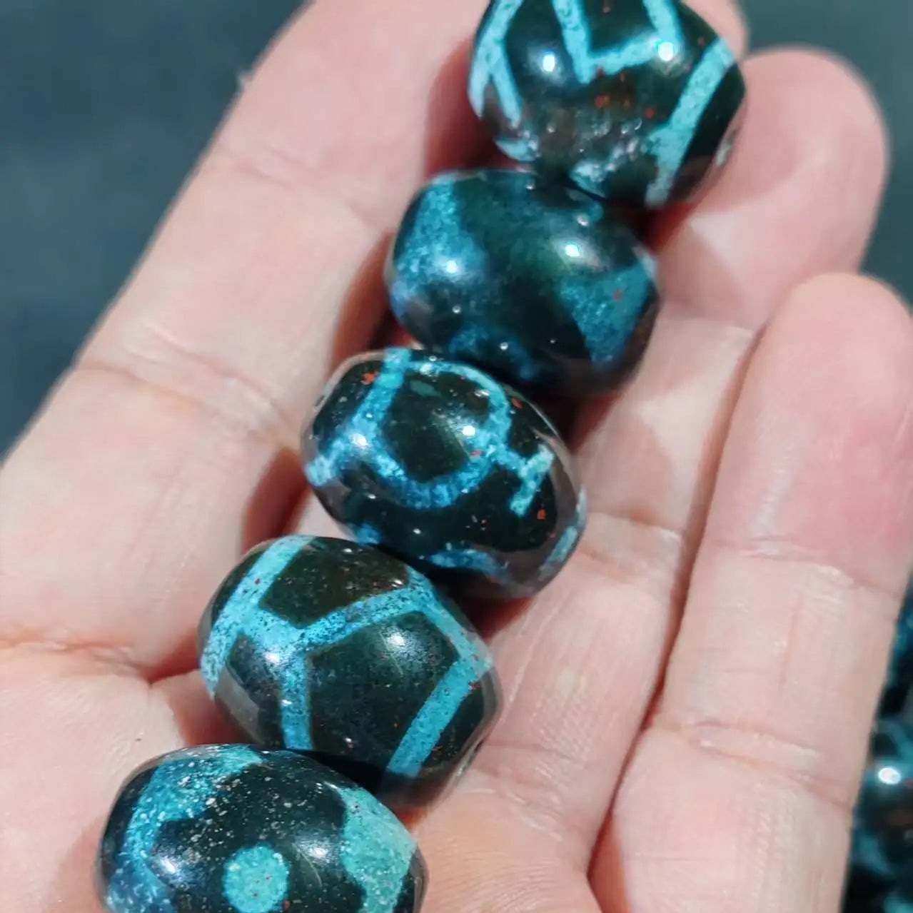 Tibetan Agate Dzi Beads-ToShay.org