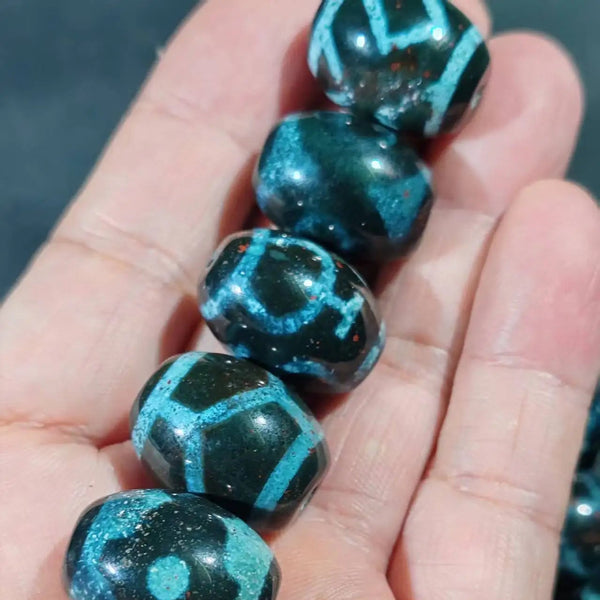 Tibetan Agate Dzi Beads-ToShay.org