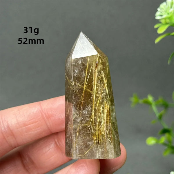Gold Red Hair Crystal Point-ToShay.org