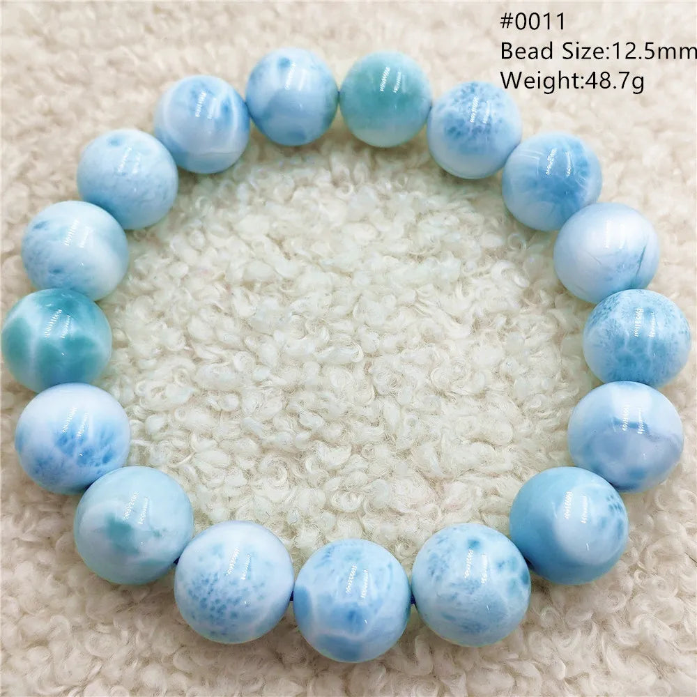 Blue Larimar Bead Bracelet-ToShay.org