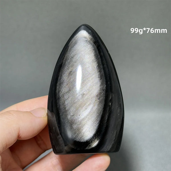 Silver Obsidian Torch-ToShay.org