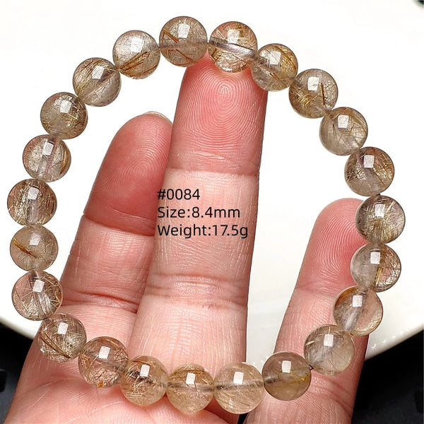 Silver Rutilated Quartz Bracelet-ToShay.org