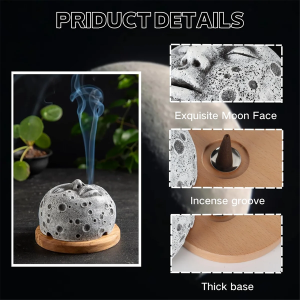 Moon Face Incense Burner-ToShay.org