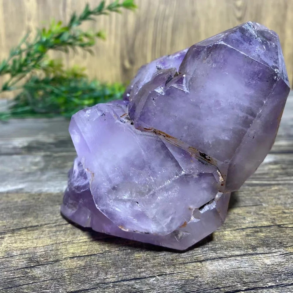 Purple Amethyst Cluster Skull-ToShay.org