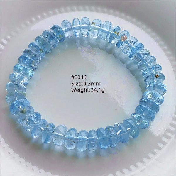 Blue Topaz Abacus Bead Bracelet-ToShay.org