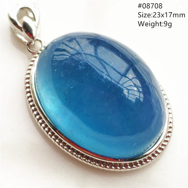 Blue Aquamarine Quartz Pendant-ToShay.org
