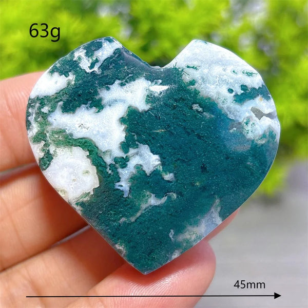 Green Moss Agate Heart-ToShay.org