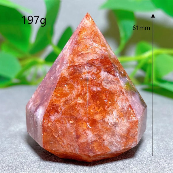 Red Fire Quartz Diamond Tower-ToShay.org