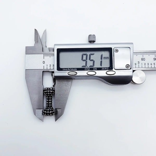 Black Silver Bone Charm-ToShay.org