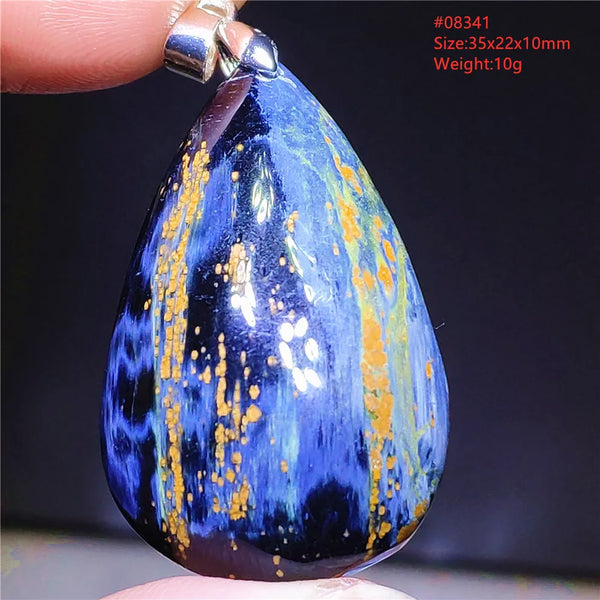 Blue Pietersite Chatoyant Pendant-ToShay.org