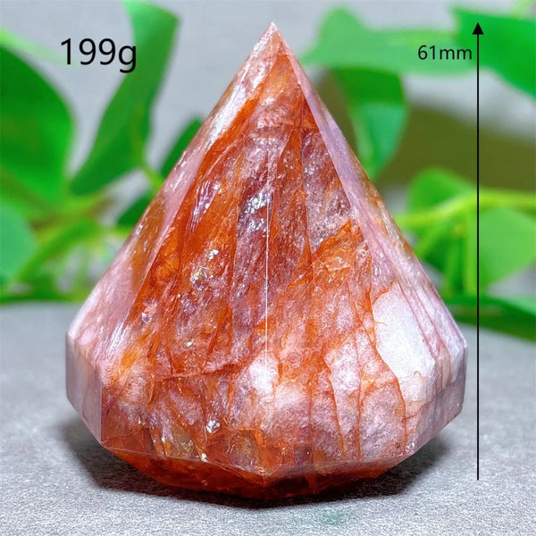 Red Fire Quartz Diamond Tower-ToShay.org