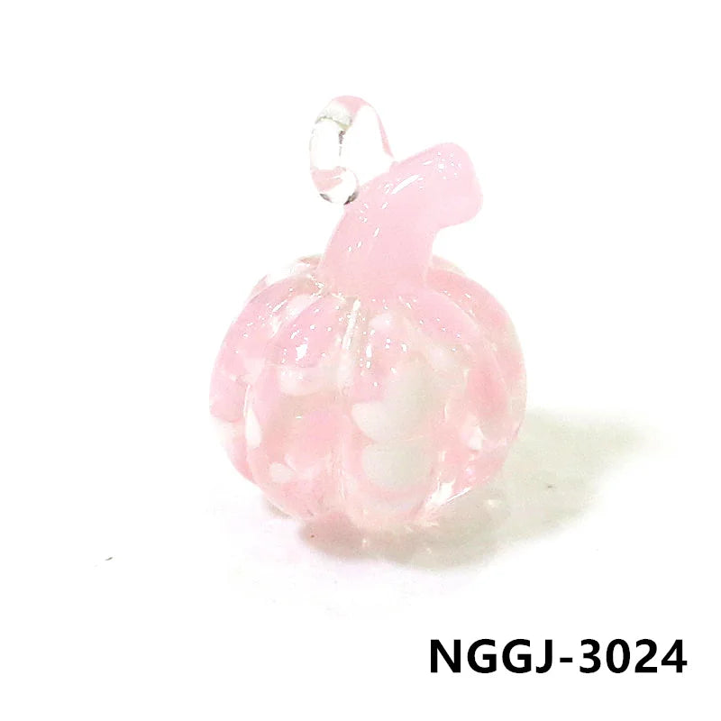 Glass Pumpkin Pendants-ToShay.org