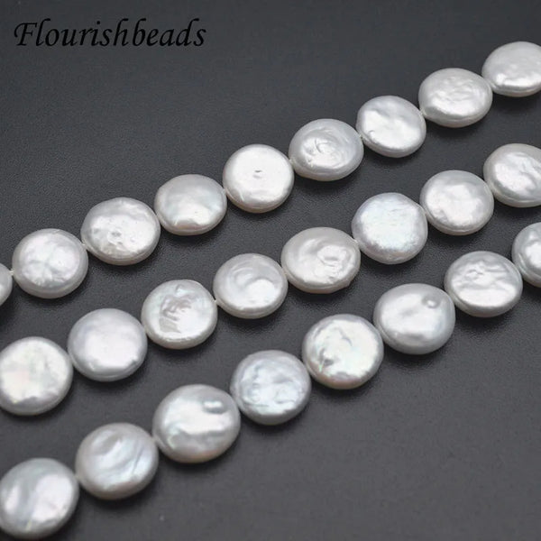 White Pearl Coin Beads-ToShay.org