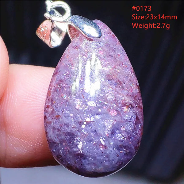 Blue Blood Red Lolite Pendant-ToShay.org