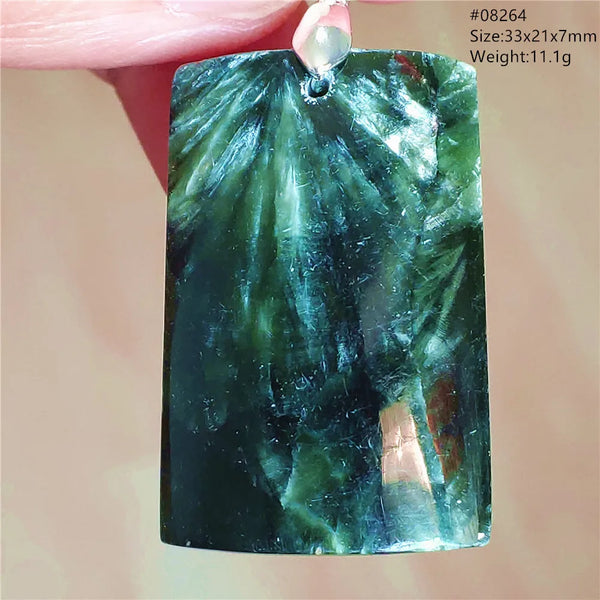 Green Seraphinite Pendant-ToShay.org
