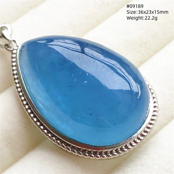 Blue Aquamarine Pendant-ToShay.org