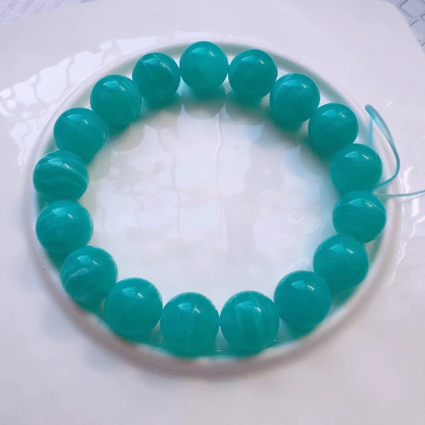 Green Amazonite Bead Bracelet-ToShay.org