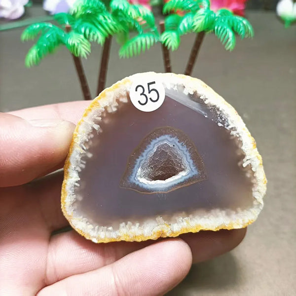 Grey Agate Quartz Crystal-ToShay.org