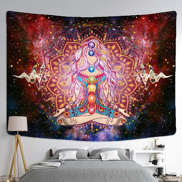 Chakra Meditation Tapestry-ToShay.org