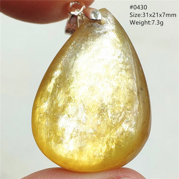 Gold Lepidolite Flash Pendant-ToShay.org
