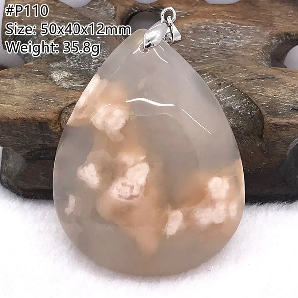Pink Cherry Agate Pendant-ToShay.org