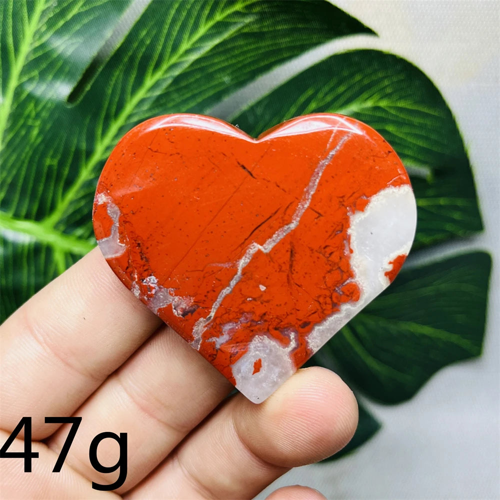 Red Jade Agate Heart-ToShay.org