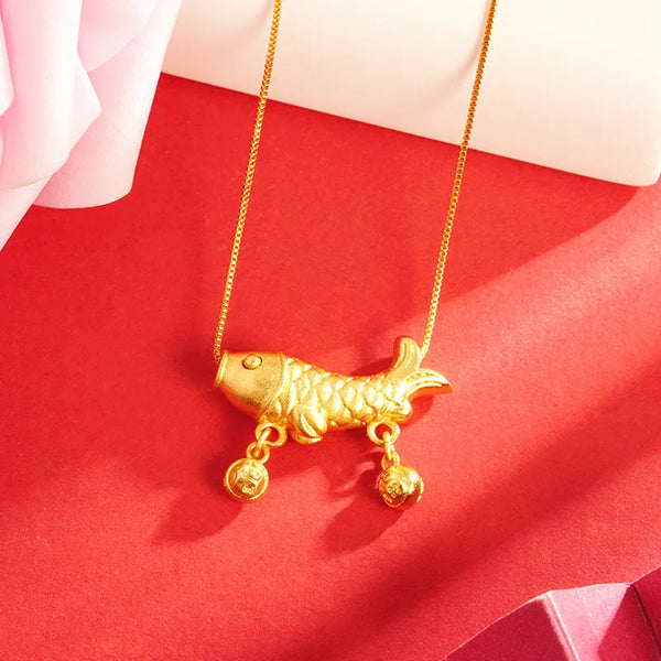 Gold Fish Pendant-ToShay.org