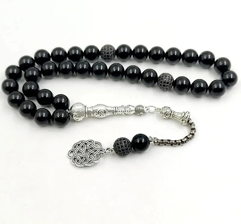 Black Agate Prayer Beads-ToShay.org