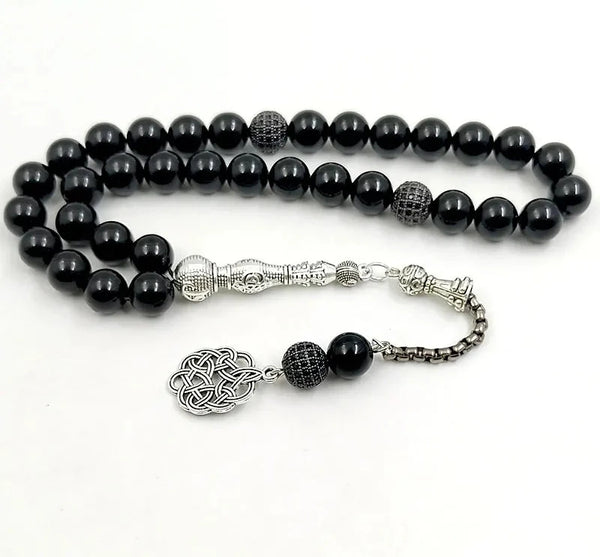 Black Agate Prayer Beads-ToShay.org